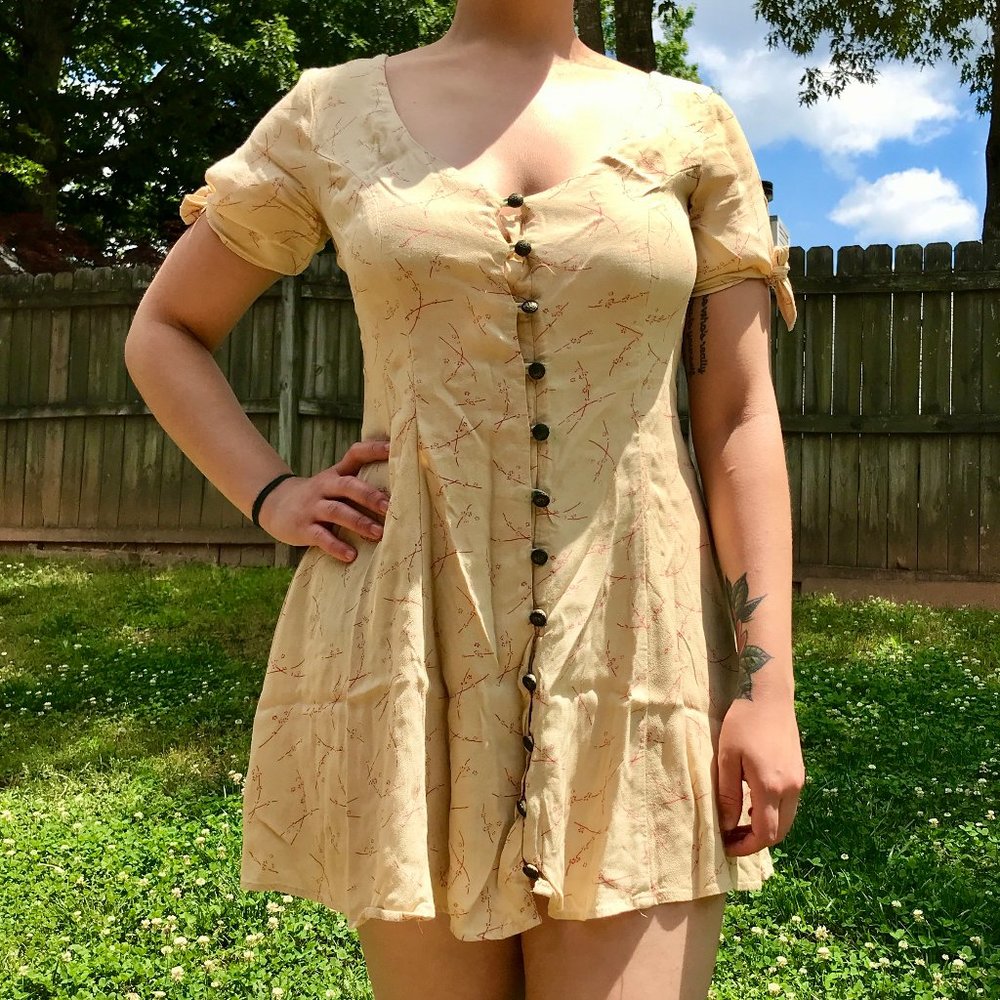 Floral Yellow Dress